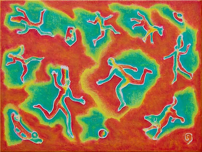 ANIM-AZIONE 30X40 acrilico su tela